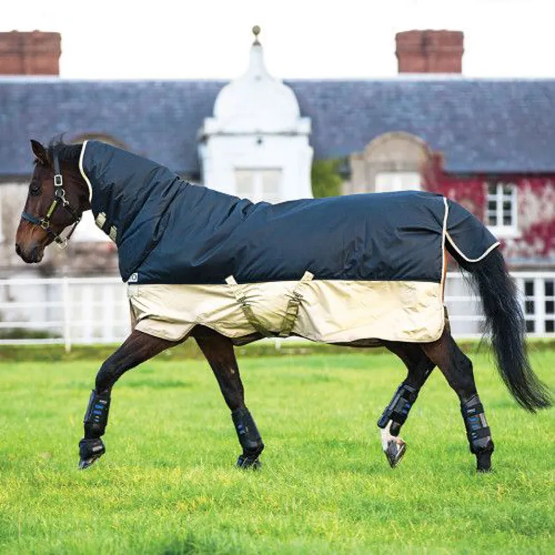 Horseware Amigo Mio One Piece Lite Turnout Rug 0g - Navy/Tan